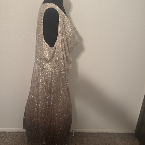 Ava & Viv Sequined Pullover Lined Ombre Dress size 2X - Picture 5 of 10